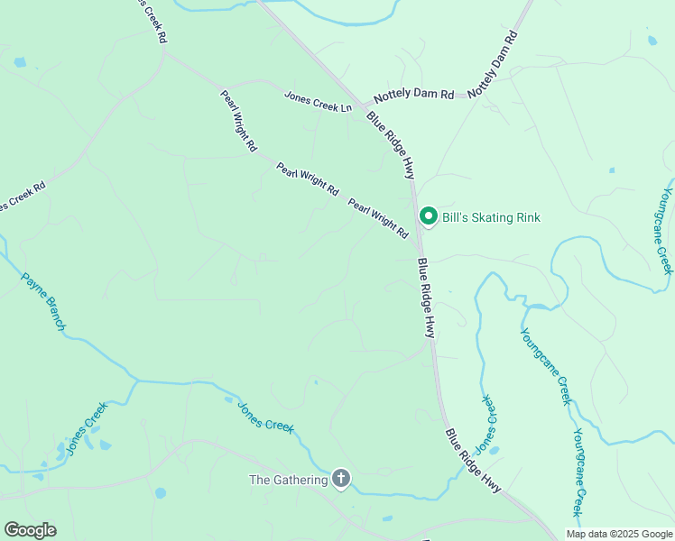map of restaurants, bars, coffee shops, grocery stores, and more near 200 Renegade Ridge Road in Blairsville