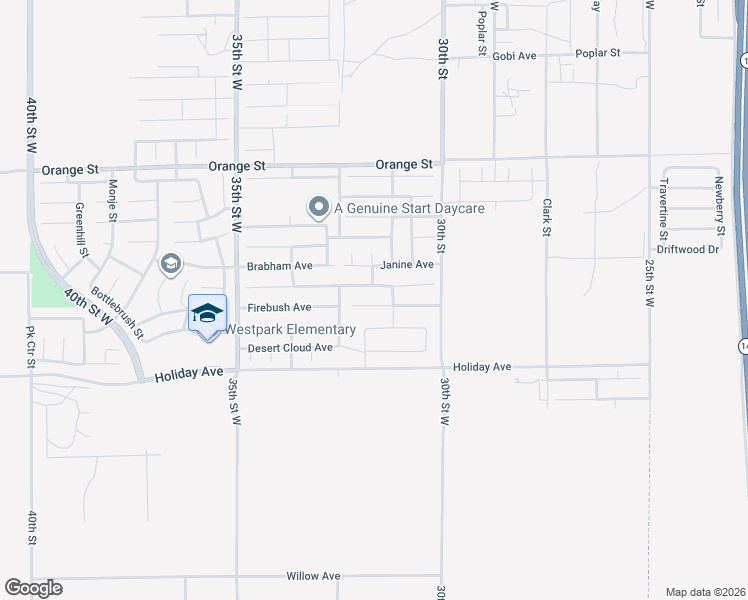 map of restaurants, bars, coffee shops, grocery stores, and more near 3141 Patti Rose Avenue in Rosamond