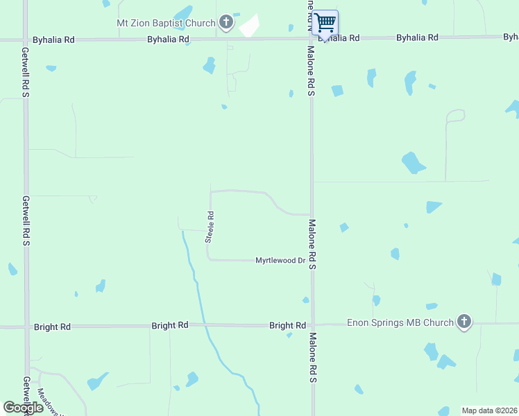 map of restaurants, bars, coffee shops, grocery stores, and more near 778 Steele Road in Hernando