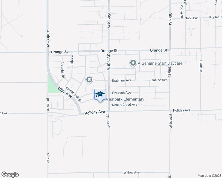 map of restaurants, bars, coffee shops, grocery stores, and more near 3456 Summer Breeze Avenue in Rosamond