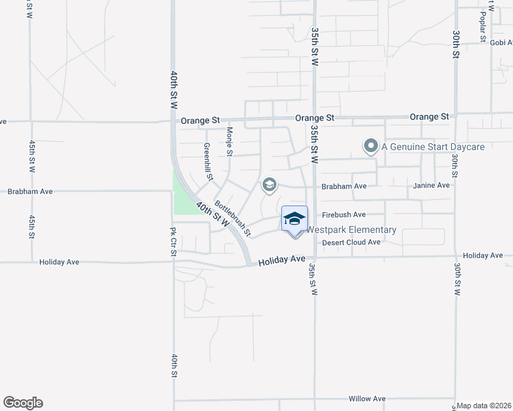 map of restaurants, bars, coffee shops, grocery stores, and more near 2157 Kenyon Court in Rosamond