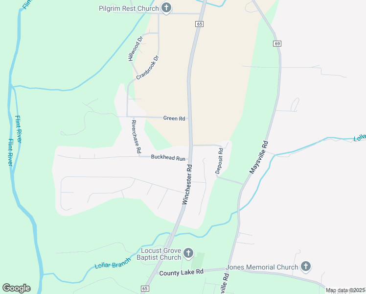 map of restaurants, bars, coffee shops, grocery stores, and more near 3607 Winchester Road in New Market