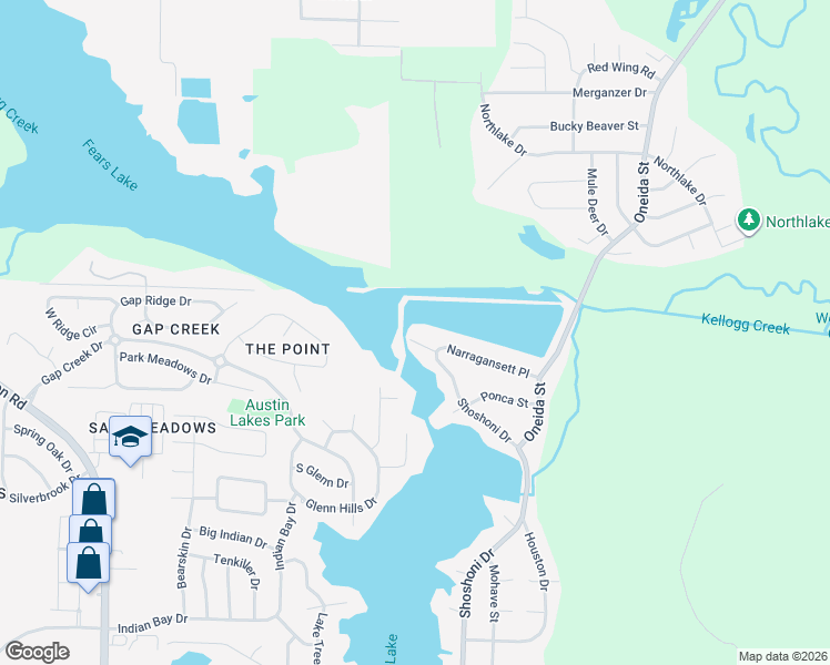 map of restaurants, bars, coffee shops, grocery stores, and more near 5 Narragansett Place in Sherwood