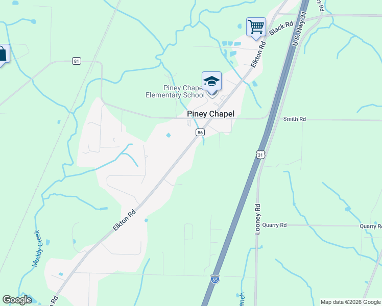 map of restaurants, bars, coffee shops, grocery stores, and more near 20548 Elkton Road in Athens