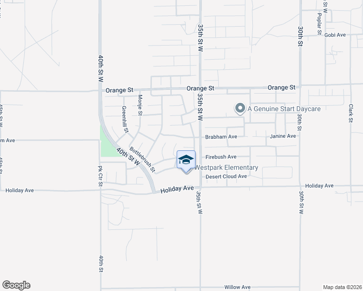 map of restaurants, bars, coffee shops, grocery stores, and more near 3567 Sunflower Court in Rosamond