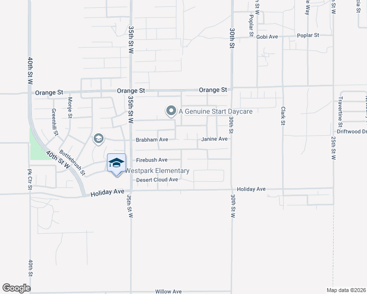 map of restaurants, bars, coffee shops, grocery stores, and more near 3237 Summer Breeze Avenue in Rosamond