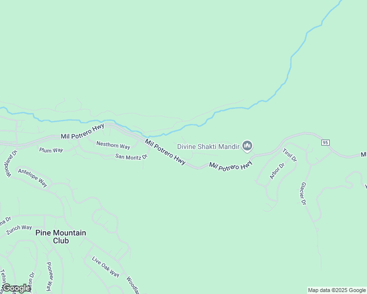 map of restaurants, bars, coffee shops, grocery stores, and more near 2604 Nadelhorn Place in Pine Mountain Club