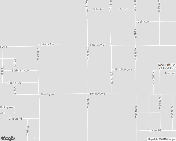 map of restaurants, bars, coffee shops, grocery stores, and more near 70th Street in Rosamond