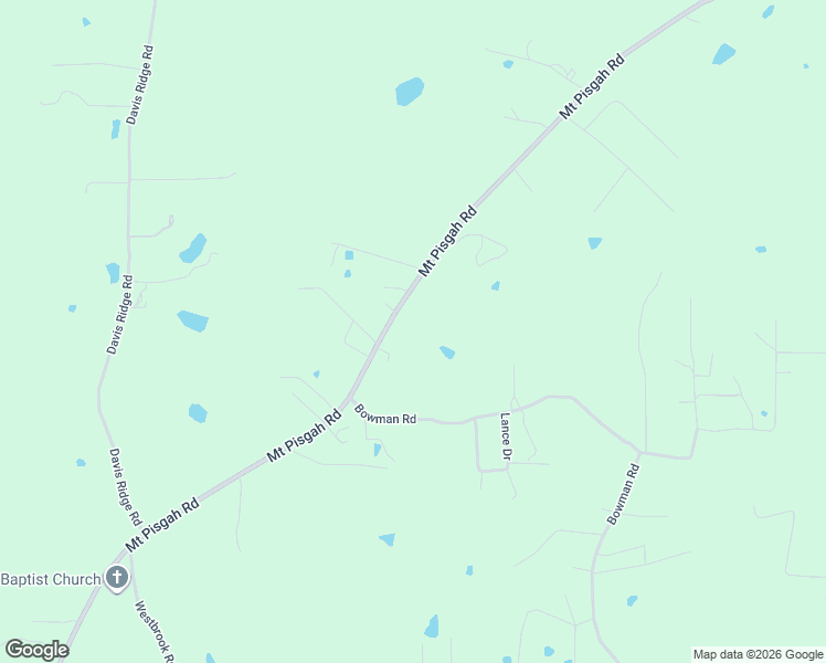 map of restaurants, bars, coffee shops, grocery stores, and more near 2111 Mount Pisgah Road in Ringgold