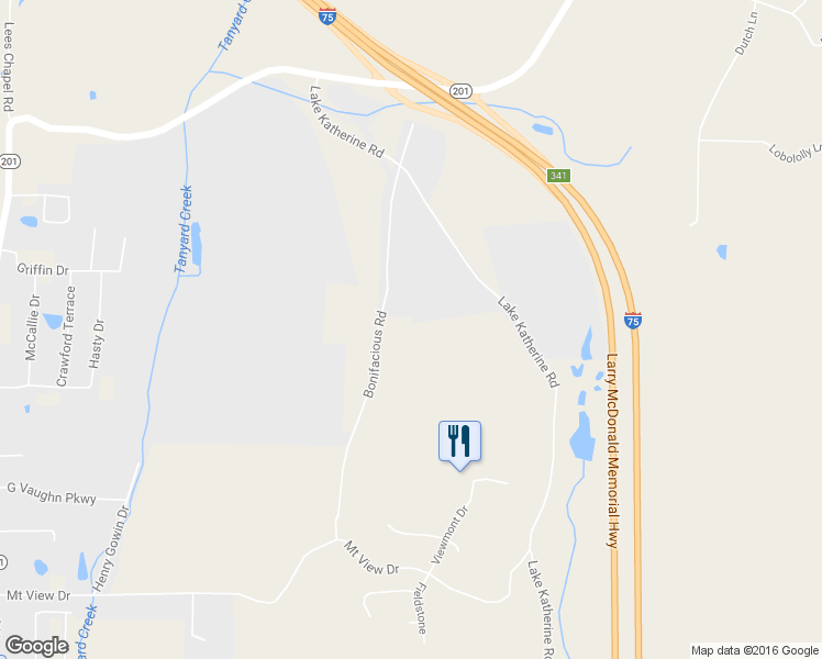 map of restaurants, bars, coffee shops, grocery stores, and more near 422 Bonifacious Road in Tunnel Hill
