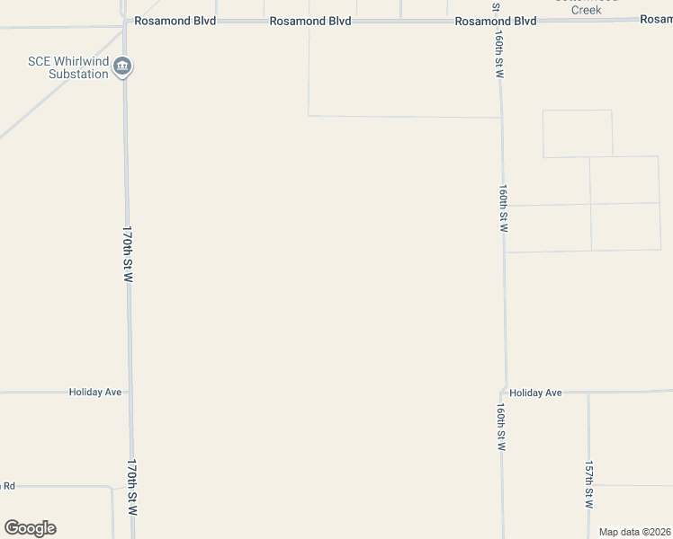 map of restaurants, bars, coffee shops, grocery stores, and more near 165th Street West in Willow Springs