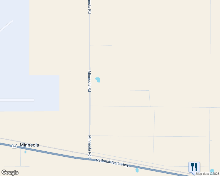 map of restaurants, bars, coffee shops, grocery stores, and more near 33077 Minneola Road in Newberry Springs