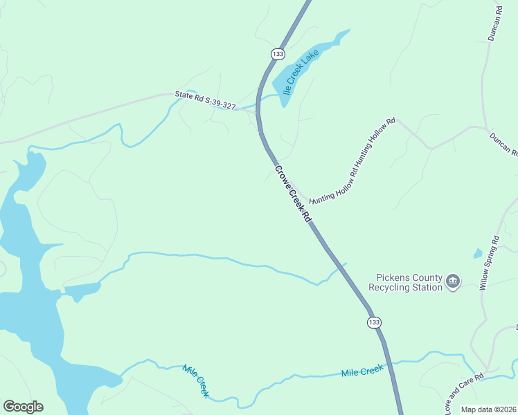 map of restaurants, bars, coffee shops, grocery stores, and more near 509 Crowe Creek Road in Six Mile