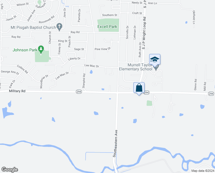 map of restaurants, bars, coffee shops, grocery stores, and more near 9 Michelle Lane in Jacksonville