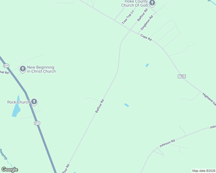 map of restaurants, bars, coffee shops, grocery stores, and more near 997 Balfour Road in Red Springs