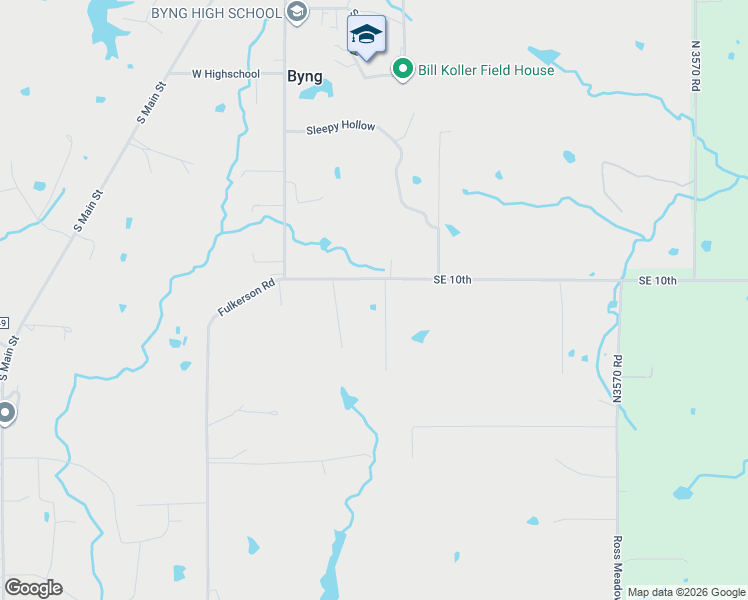 map of restaurants, bars, coffee shops, grocery stores, and more near 303 Southeast 10th in Ada