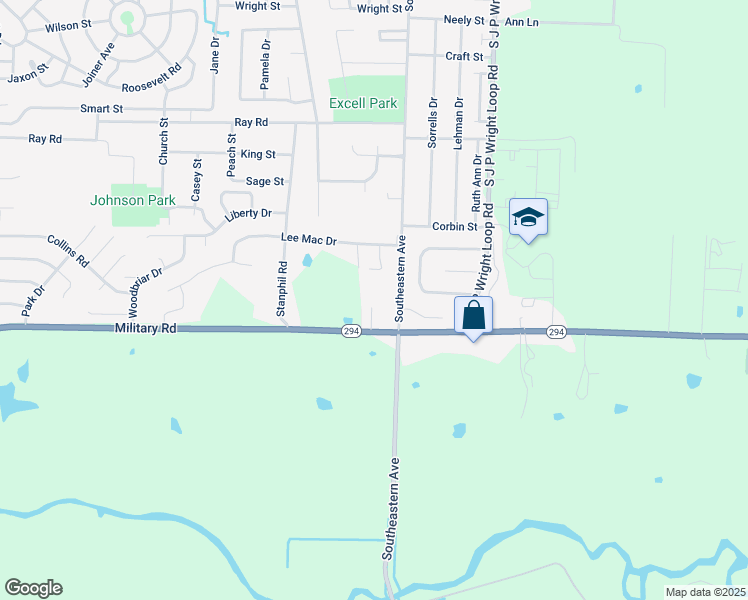 map of restaurants, bars, coffee shops, grocery stores, and more near 14 Michelle Lane in Jacksonville