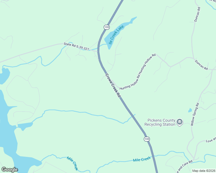 map of restaurants, bars, coffee shops, grocery stores, and more near 605 Crowe Creek Road in Six Mile