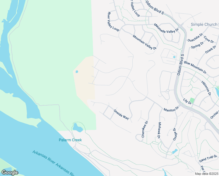 map of restaurants, bars, coffee shops, grocery stores, and more near 170 Manitou Drive in Maumelle