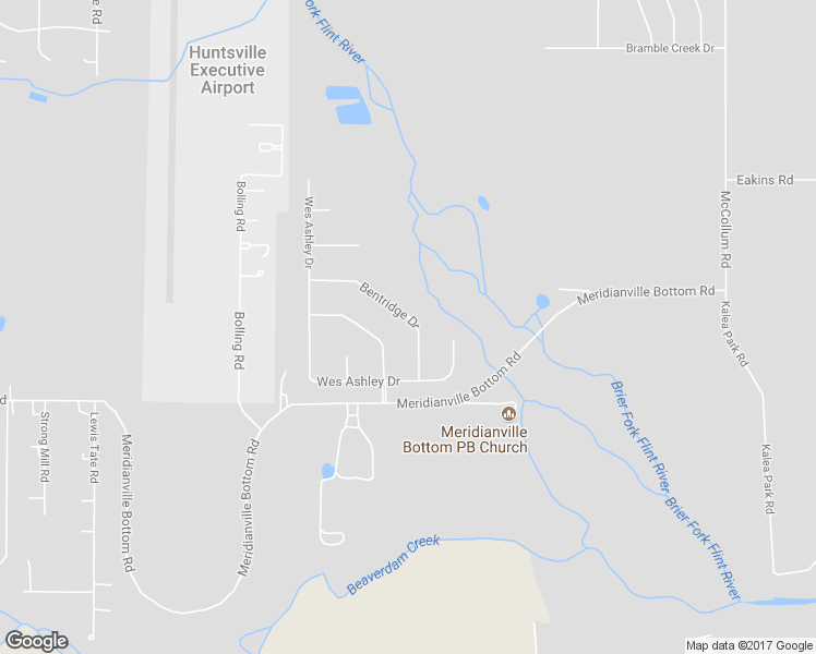 map of restaurants, bars, coffee shops, grocery stores, and more near 128 Bentridge Drive in Meridianville
