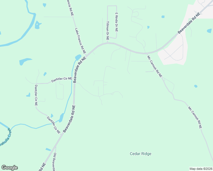 map of restaurants, bars, coffee shops, grocery stores, and more near 124 Latonia Drive Northeast in Dalton