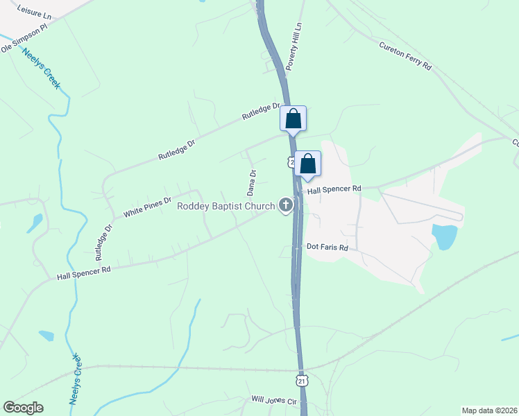 map of restaurants, bars, coffee shops, grocery stores, and more near 328 Dana Drive in Catawba