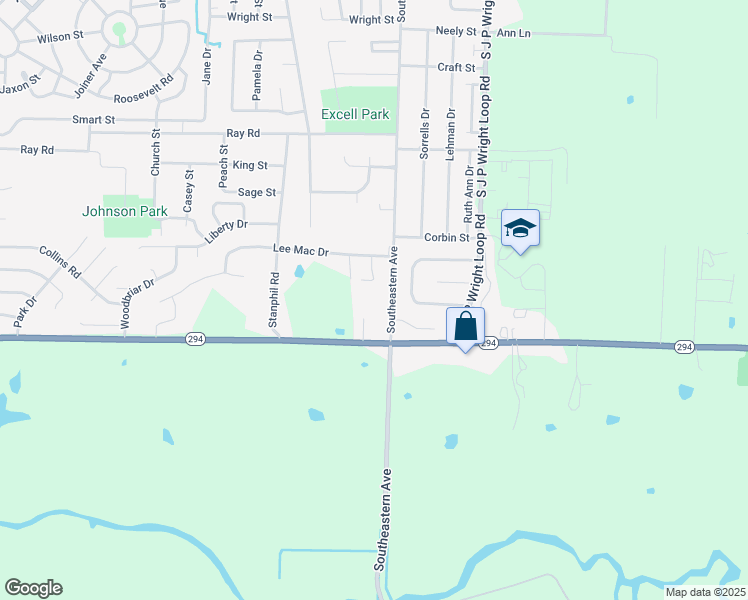 map of restaurants, bars, coffee shops, grocery stores, and more near 1421 Southeastern Avenue in Jacksonville