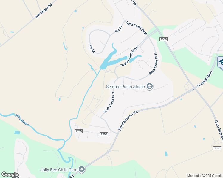 map of restaurants, bars, coffee shops, grocery stores, and more near 318 Rock Creek Drive South in Jacksonville