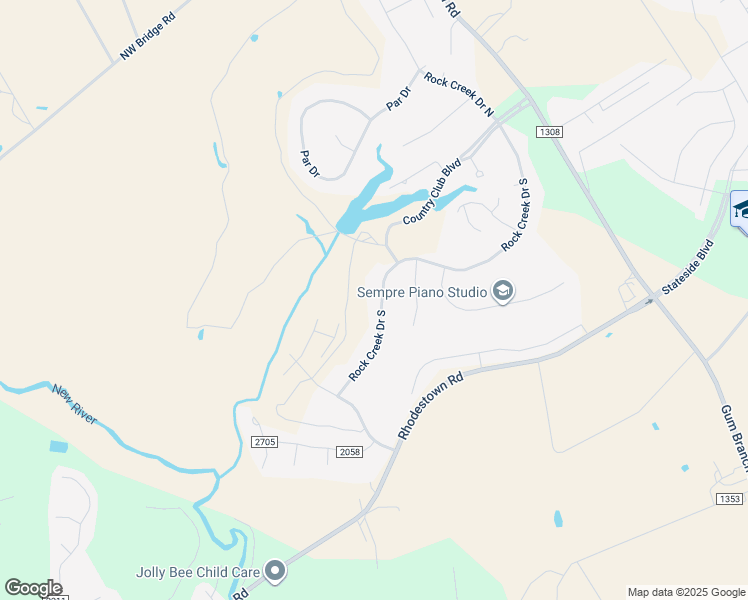 map of restaurants, bars, coffee shops, grocery stores, and more near 318 Rock Creek Drive South in Jacksonville