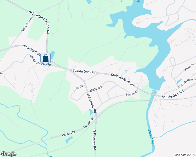 map of restaurants, bars, coffee shops, grocery stores, and more near 126 Fuller Drive in Easley