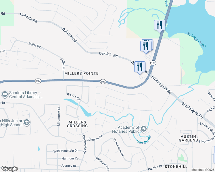 map of restaurants, bars, coffee shops, grocery stores, and more near 9709 Cliffside Drive in Sherwood