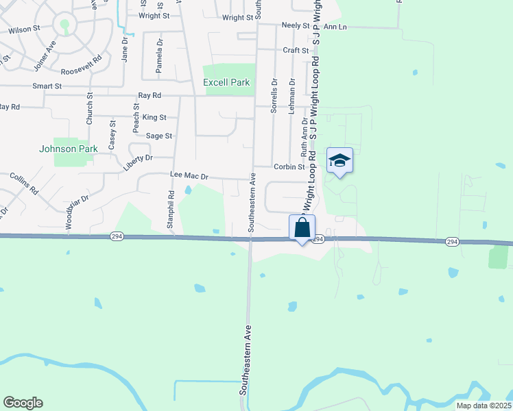 map of restaurants, bars, coffee shops, grocery stores, and more near 1404 Southeastern Avenue in Jacksonville
