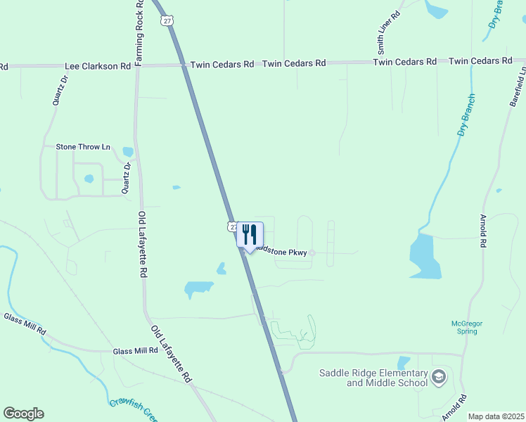 map of restaurants, bars, coffee shops, grocery stores, and more near 137 Battle Farm Court in Rock Spring