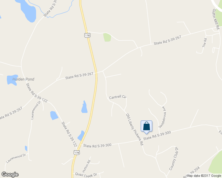 map of restaurants, bars, coffee shops, grocery stores, and more near 133 Old Liberty Pickens Road in Pickens