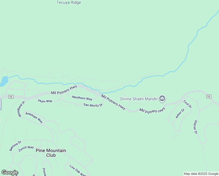 map of restaurants, bars, coffee shops, grocery stores, and more near 15209 Nesthorn Way in Frazier Park