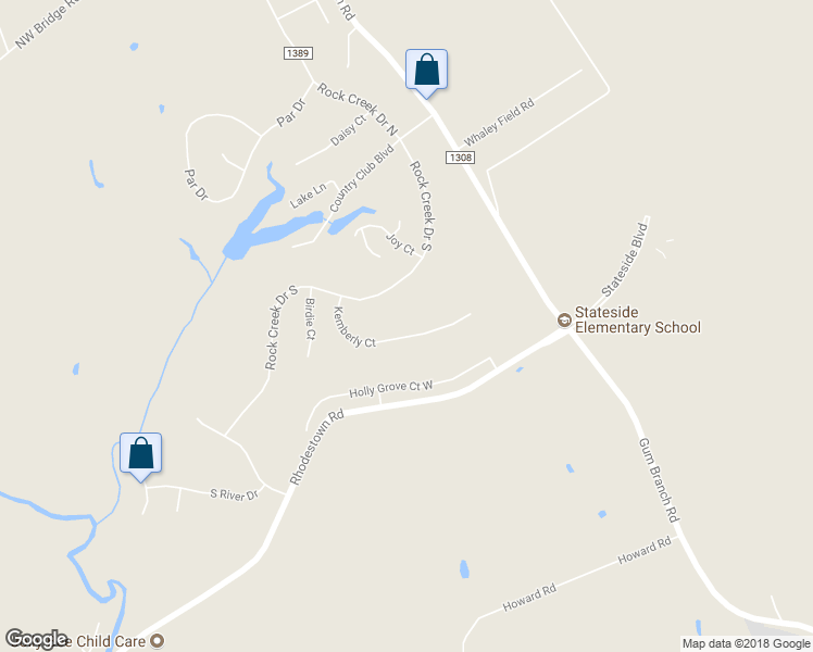 map of restaurants, bars, coffee shops, grocery stores, and more near 115 Kemberly Court in Jacksonville