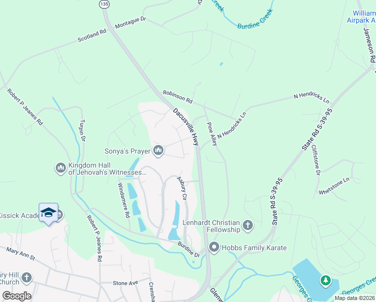 map of restaurants, bars, coffee shops, grocery stores, and more near 117 Walker Street in Easley