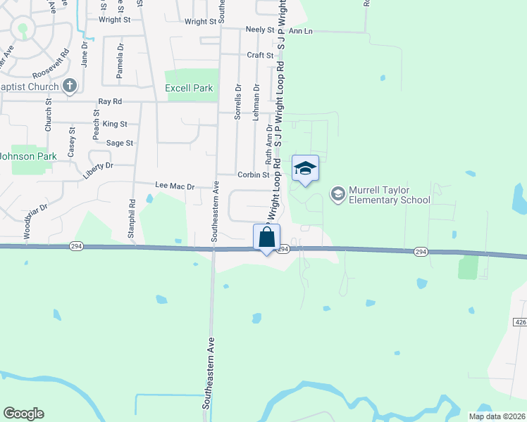 map of restaurants, bars, coffee shops, grocery stores, and more near 103 Briarfield Cove in Jacksonville