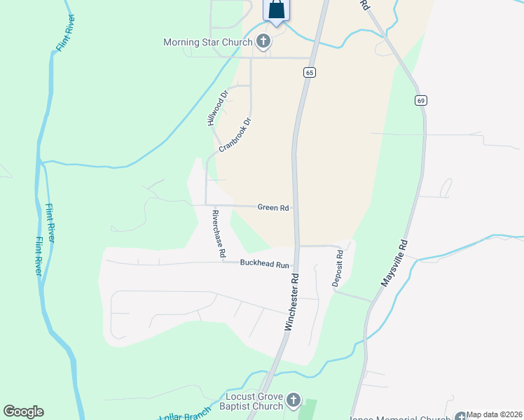 map of restaurants, bars, coffee shops, grocery stores, and more near 146 Green Road in New Market