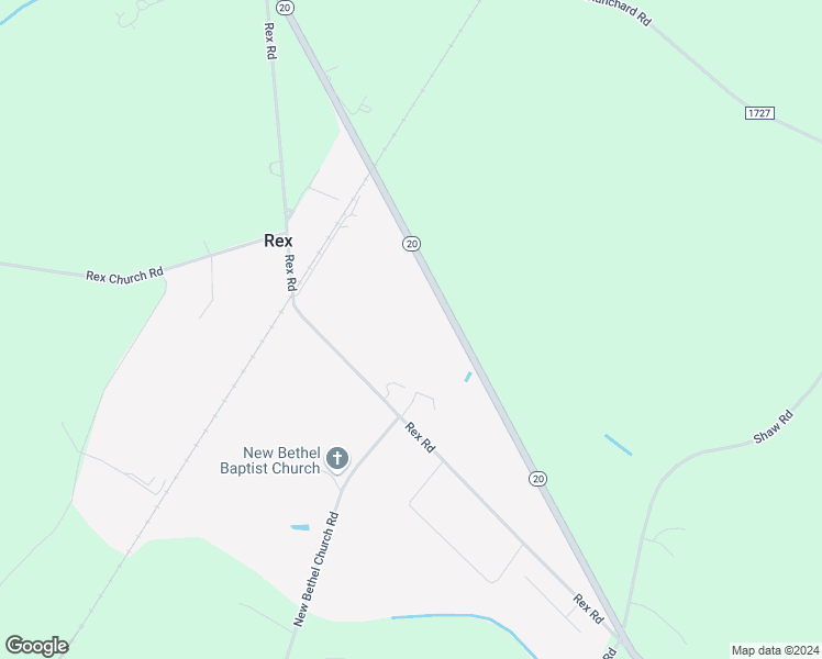 map of restaurants, bars, coffee shops, grocery stores, and more near in Rex