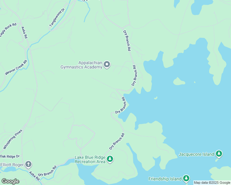 map of restaurants, bars, coffee shops, grocery stores, and more near 181 Woodstock Drive in Blue Ridge