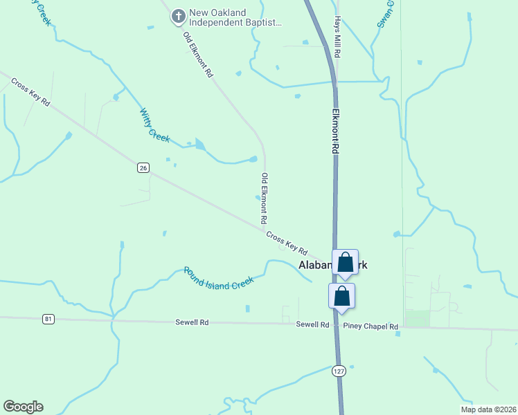 map of restaurants, bars, coffee shops, grocery stores, and more near 19513 Cross Key Road in Athens