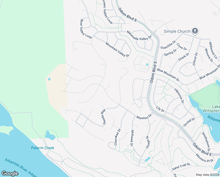 map of restaurants, bars, coffee shops, grocery stores, and more near 7 Cheyenne Circle in Maumelle