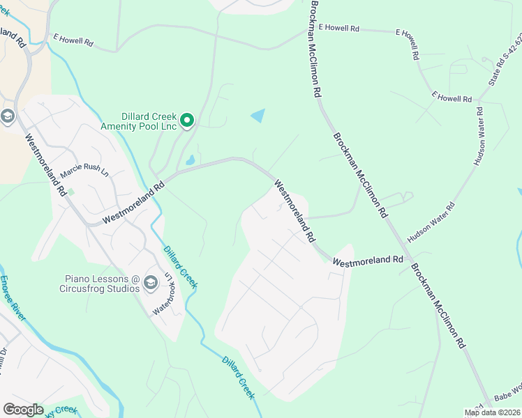 map of restaurants, bars, coffee shops, grocery stores, and more near 111 Reid Road in Greer