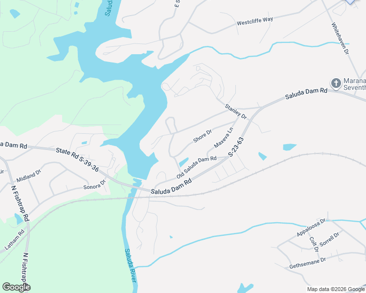 map of restaurants, bars, coffee shops, grocery stores, and more near 33 Shore Drive in Greenville