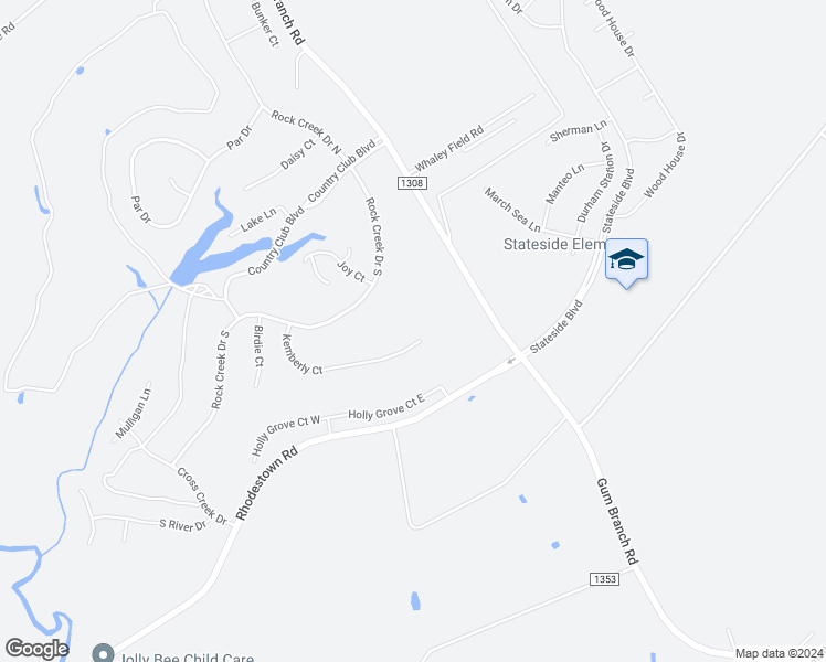 map of restaurants, bars, coffee shops, grocery stores, and more near 127 Kemberly Court in Jacksonville