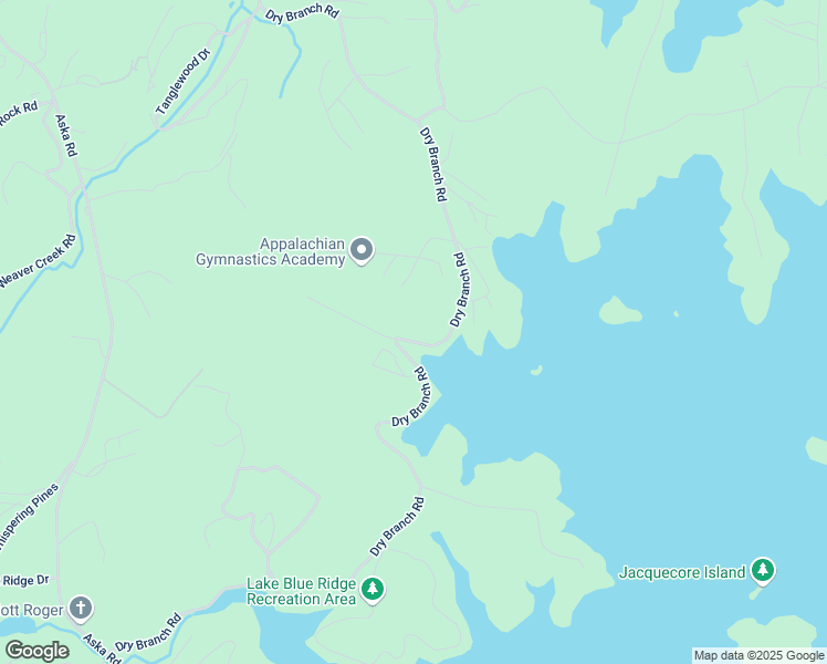 map of restaurants, bars, coffee shops, grocery stores, and more near 181 Woodstock Drive in Blue Ridge