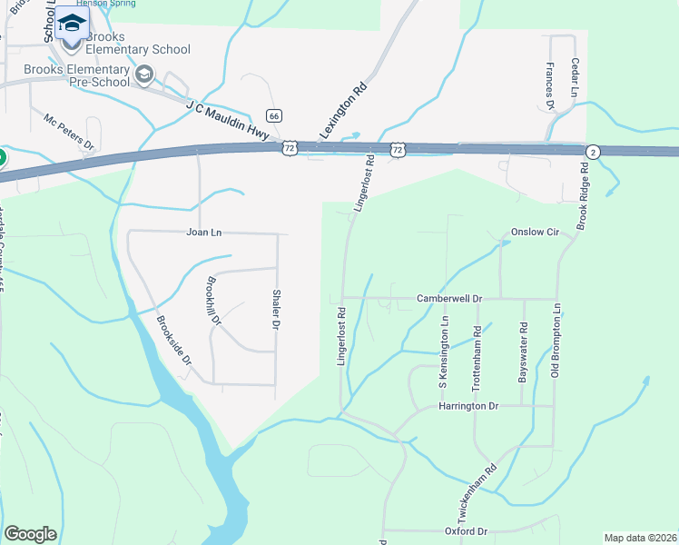map of restaurants, bars, coffee shops, grocery stores, and more near 1461 Lingerlost Road in Killen