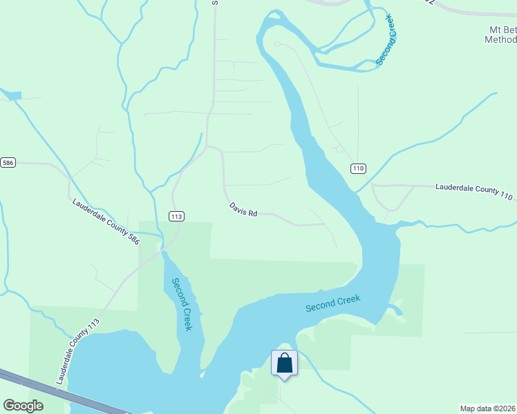 map of restaurants, bars, coffee shops, grocery stores, and more near Davis Road in Rogersville