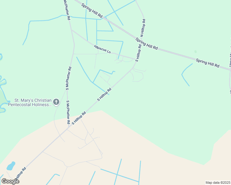 map of restaurants, bars, coffee shops, grocery stores, and more near 525 South Hilltop Road in Red Springs